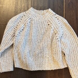 360 Sweater Cream Knit Crew Neck